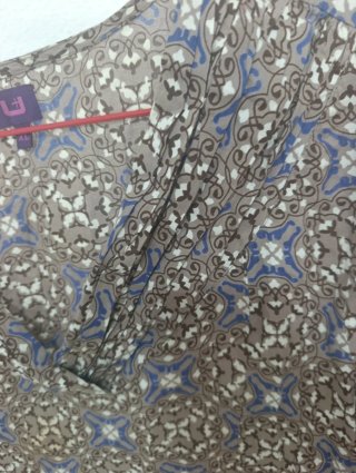 Vestido estampado manga larga