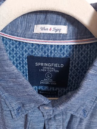 Camisa Springfield azul Talla L