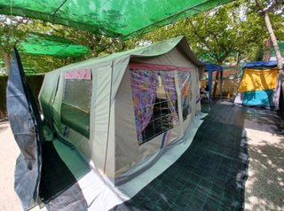 Carro tienda camping SAURIUM con documentación