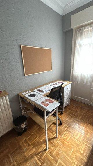 Escritorio VASAGLE L 140x80cm Roble