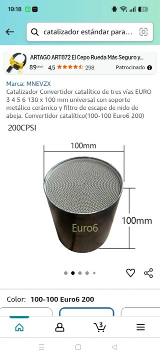 Convertidor catalítico