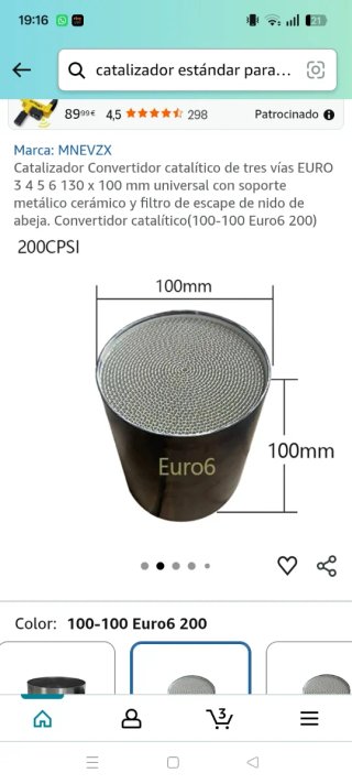 Convertidor catalítico