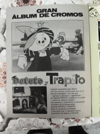 Álbum de Cromos Petete Trapillo, los 3 álbumes 20€