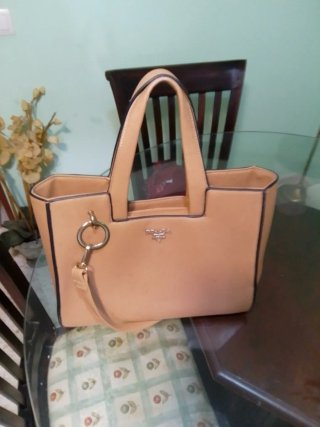 Bolso Prada Beige Mujer