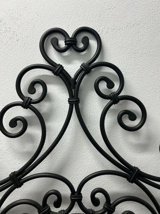Cabecero de forja negro