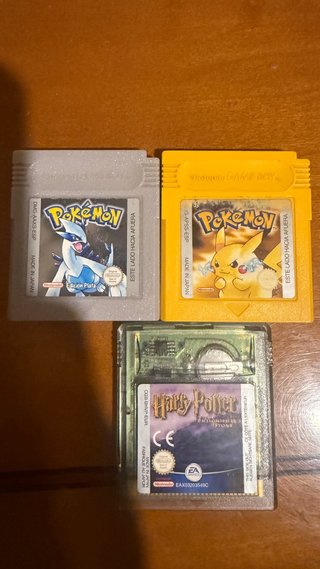 Juegos Game Boy Pokémon y Harry Potter