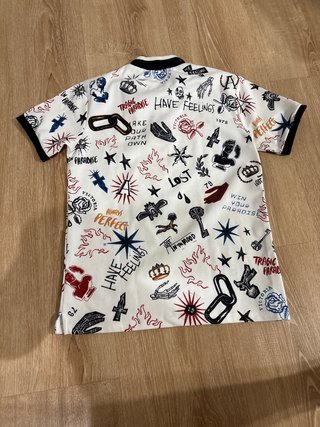 Polo Zara Estampado Vintage