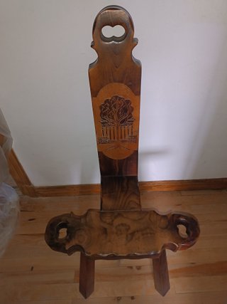 Silla Gernikako Arbola Madera Tallada