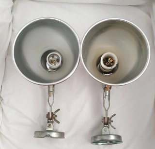 PAREJA DE FOCOS METÁLICOS VINTAGE (ORIGINALES)