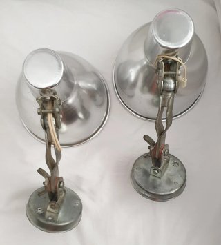 PAREJA DE FOCOS METÁLICOS VINTAGE (ORIGINALES)