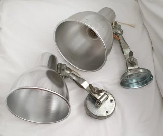 PAREJA DE FOCOS METÁLICOS VINTAGE (ORIGINALES)