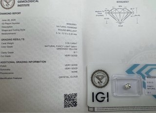 Diamante 0.55 Ct Fancy Natural SI1.