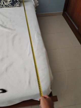 Estructura cama en cerezo + colchón 110cm