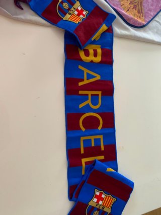 Bufanda FC Barcelona Rayas Azul y Rojo