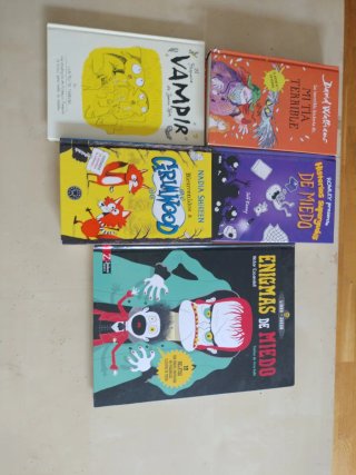 Lote de 5 libros juveniles intriga terror