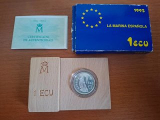 Moneda 1 ECU La Marina Española 1995