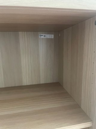 Estructura Besta Ikea Roble + 2 baldas