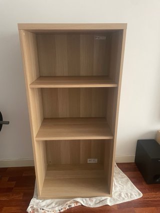 Estructura Besta Ikea Roble + 2 baldas