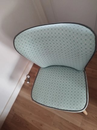 Sillón pequeño estampado