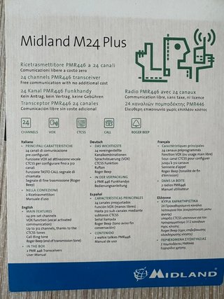 Pareja Walkie-Talkies Midland M24Plus NUEVOS