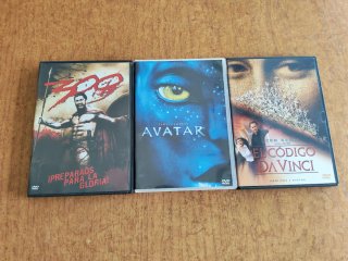 Lote 4 Películas DVD: 300, Avatar, Da Vinci, Ronda