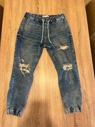 Pantalón vaquero jogger azul