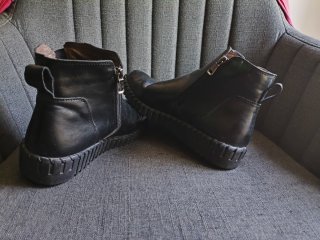 Botas de piel 4you negras cómodas