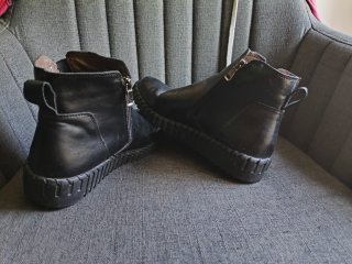 Botas de piel 4you negras cómodas