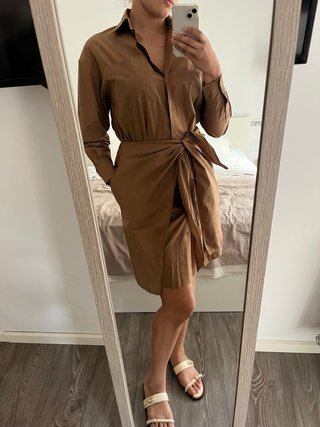 Vestido camisero Weekend Max Mara marrón