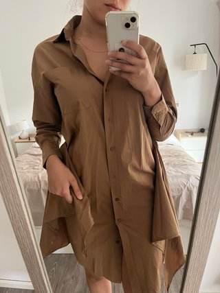 Vestido camisero Weekend Max Mara marrón