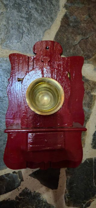 Mortero Bronce Antiguo + Soporte Madera