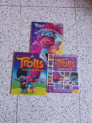 3 libros de Trolls, las películas de DreamWorks