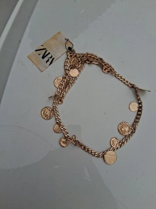 Cinturón Zara mujer monedas oro nuevo a estrenar