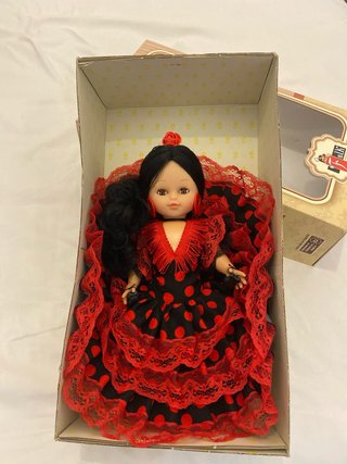 Muñeca Monika Flamenca Negra/Roja
