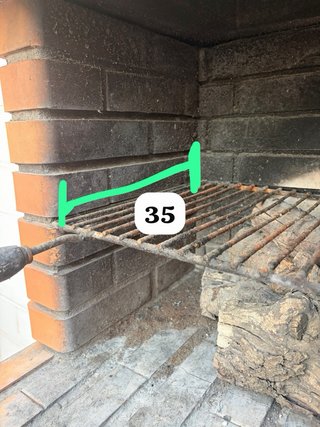Barbacoa de obra ladrillo y hormigón