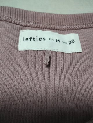 Camiseta manga larga Lefties rosa Talla M