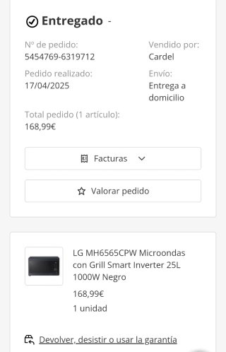 Microondas LG Smart Inverter