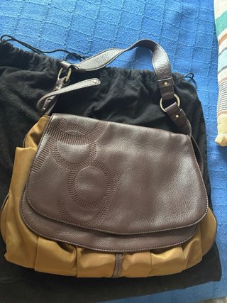 Bolso Purificación García Cuero Vintage