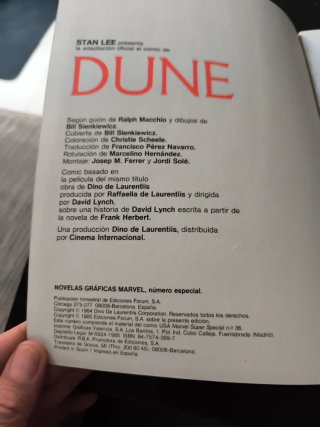 Pack de novelas gráficas comic Dune y 2010