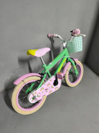 Bicicleta infantil 16 con cesta y ruedines