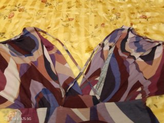 Vestito donna Sisley fantasia geometrica