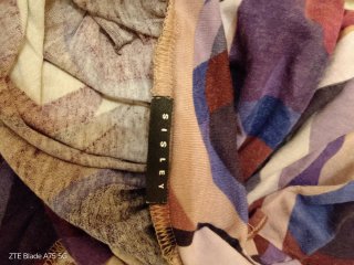 Vestito donna Sisley fantasia geometrica