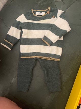 Conjunto bebé hilo rayas