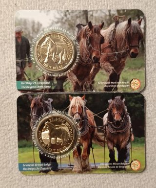 Belgica 2026 moneda 2,5€ BU Caballo de tiro