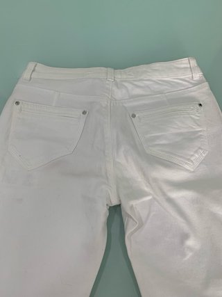 Vaqueros Karen Millen blancos con cremallera