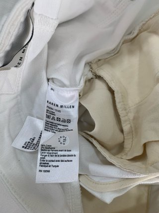 Vaqueros Karen Millen blancos con cremallera