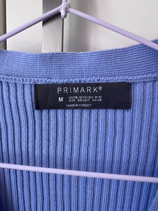 Rebeca canalé azul lavanda Primark Talla M