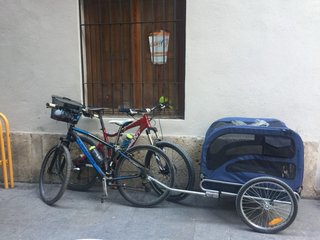 Remolque de bicicleta para perros