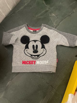 Sudadera Mickey Mouse Bebé Gris