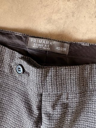 Pantalón de vestir Primark gris hombre Talla M